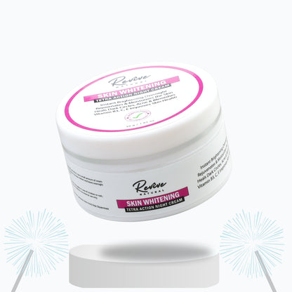 Skin Whitening Tetra Action Night Cream for All Skin Types