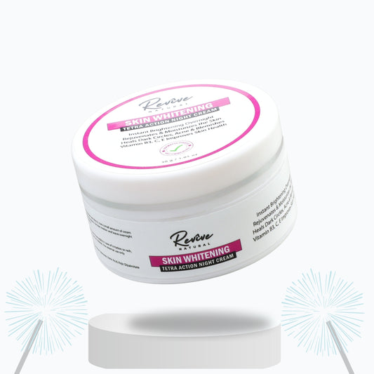 Skin Whitening Tetra Action Night Cream for All Skin Types